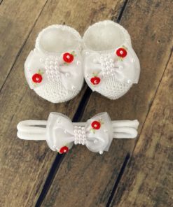 Kit Sapato e Tiara Rococó Vermelho