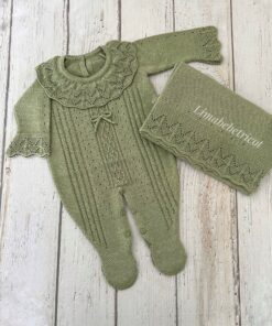 Saída Maternidade Zaya Verde Erva Doce (Kit 2 Peças)