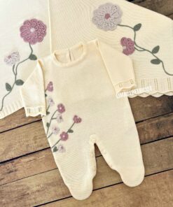 Saída Maternidade Lavínia Amarela (Kit 2 Peças )