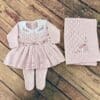 Saída Maternidade Letícia Rosa (Kit 3 Peças)