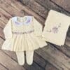 Saída Maternidade Letícia Amarela (Kit 3 Peças)