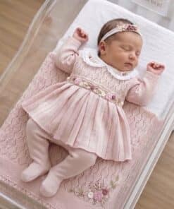 Saída Maternidade Letícia Rosa (Kit 3 Peças)